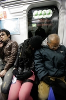 Sleeping On The Subway 11